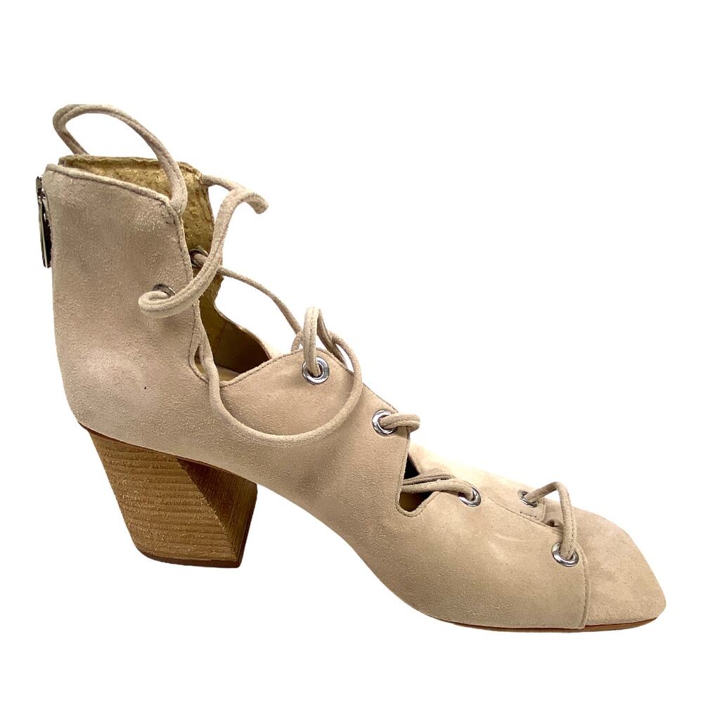 Vince Camuto Tan Nahara Corset Block Heels 9 - Picture 3 of 7